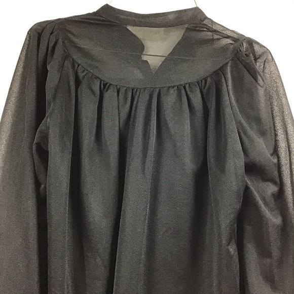 Blouse,LS Blk.,Sheer Polyester. - Picture 5 of 6